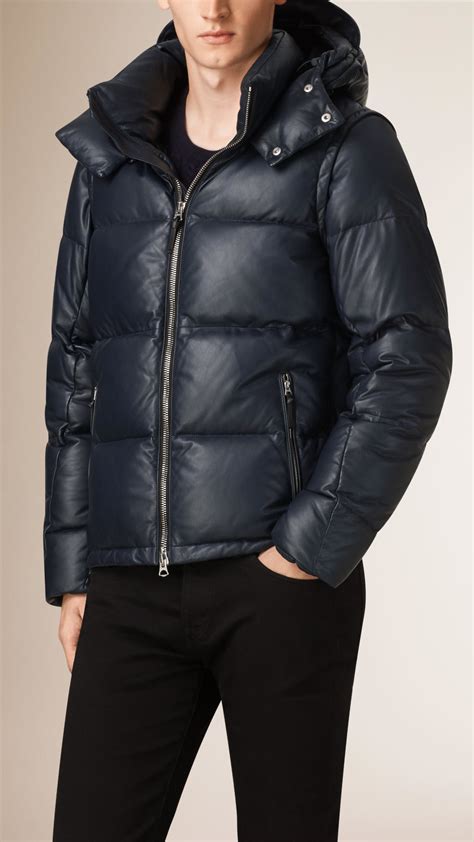 detachable hood lambskin puffer jacket burberry|Men’s Puffer Jackets .